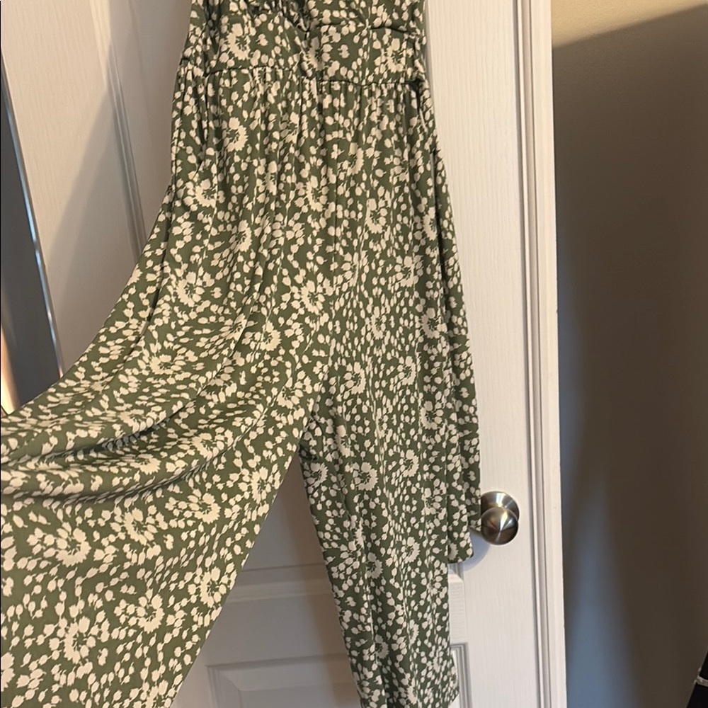 Kaileigh Olive Floral Jumpsuit